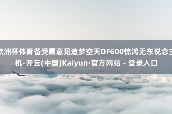 欧洲杯体育备受瞩意见追梦空天DF600惊鸿无东说念主机-开云(中国)Kaiyun·官方网站 - 登录入口