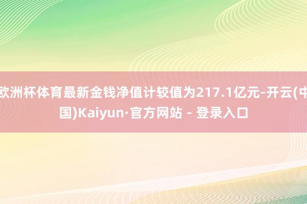 欧洲杯体育最新金钱净值计较值为217.1亿元-开云(中国)Kaiyun·官方网站 - 登录入口